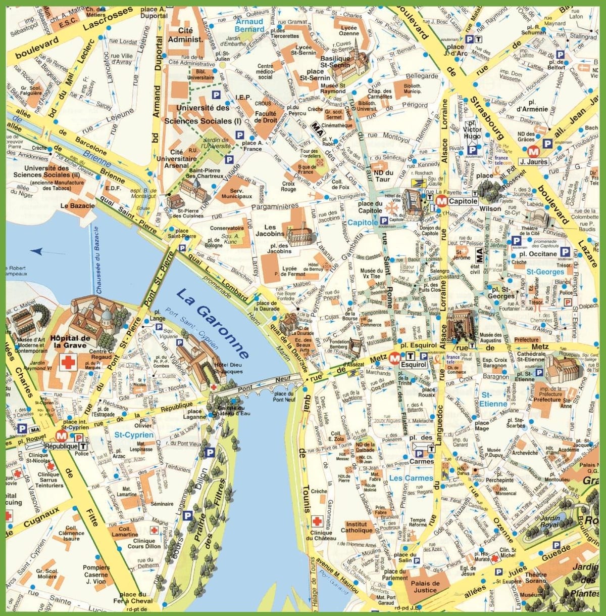 Toulouse statslige kort