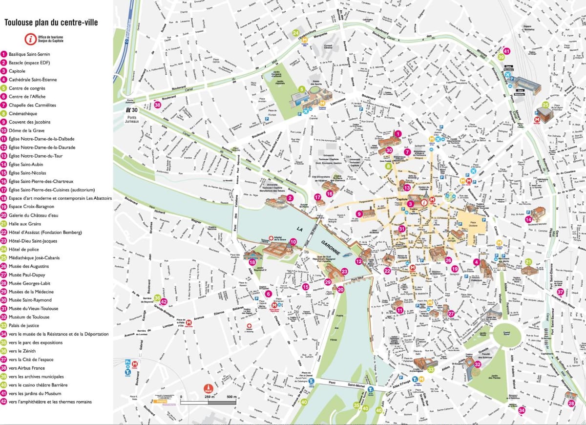 Toulouse turisme kort